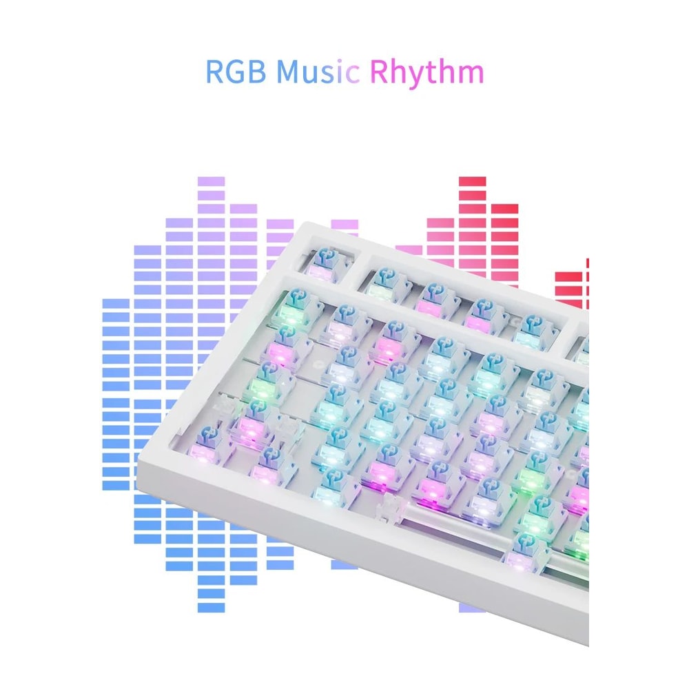 AJAZZ AK820 70 HotSwappable Mechanical Keyboard With RGB TriMode Wireless 5