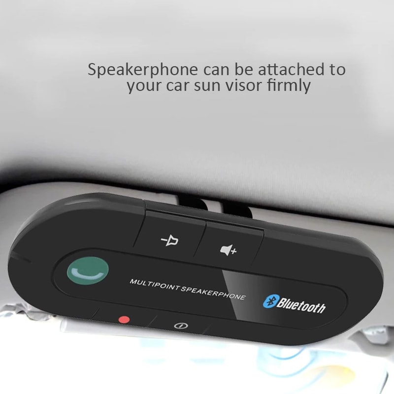 Premium Sun Visor Bluetooth Car Speaker HandsFree Kit Wireless Audio Receiver Speakerphone For Sa 3