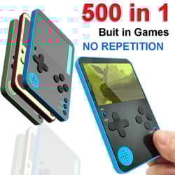 retroplay 500 portable retro gaming handheld - classic games console for kids & adults