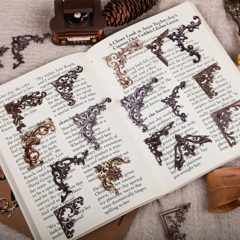 Vintage Corner Photo Frame Stickers 24 Pack For Scrapbooking And Junk Journals 4