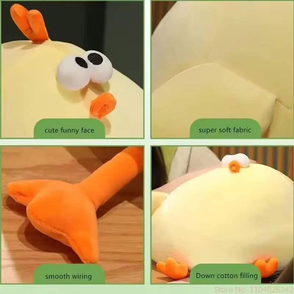 Funny Fat Chicken Plush Pillow Neck Cushion Soft Stuffed Animal Comfort Buddy 5