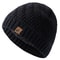 Premium Unisex Fur Lined Beanie Hat Cozy Outdoor Winter Knit Cap For Men Women 7
