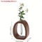 Solid Wood Mini Desktop Flower Vase With Glass Insert Minimal Single Stem Bud Vase 7