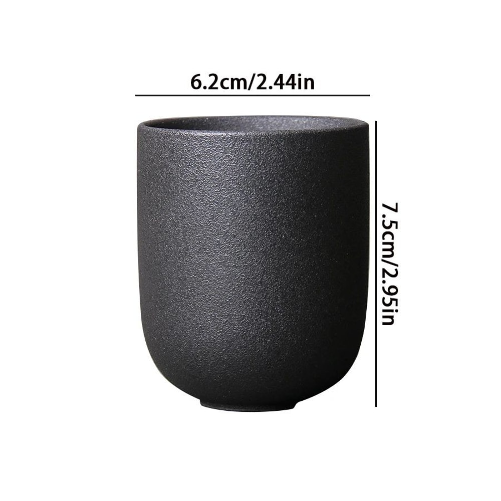 Japanese Stoneware Tea Cup 130ml Vintage Ceramic Sipping Mug 5