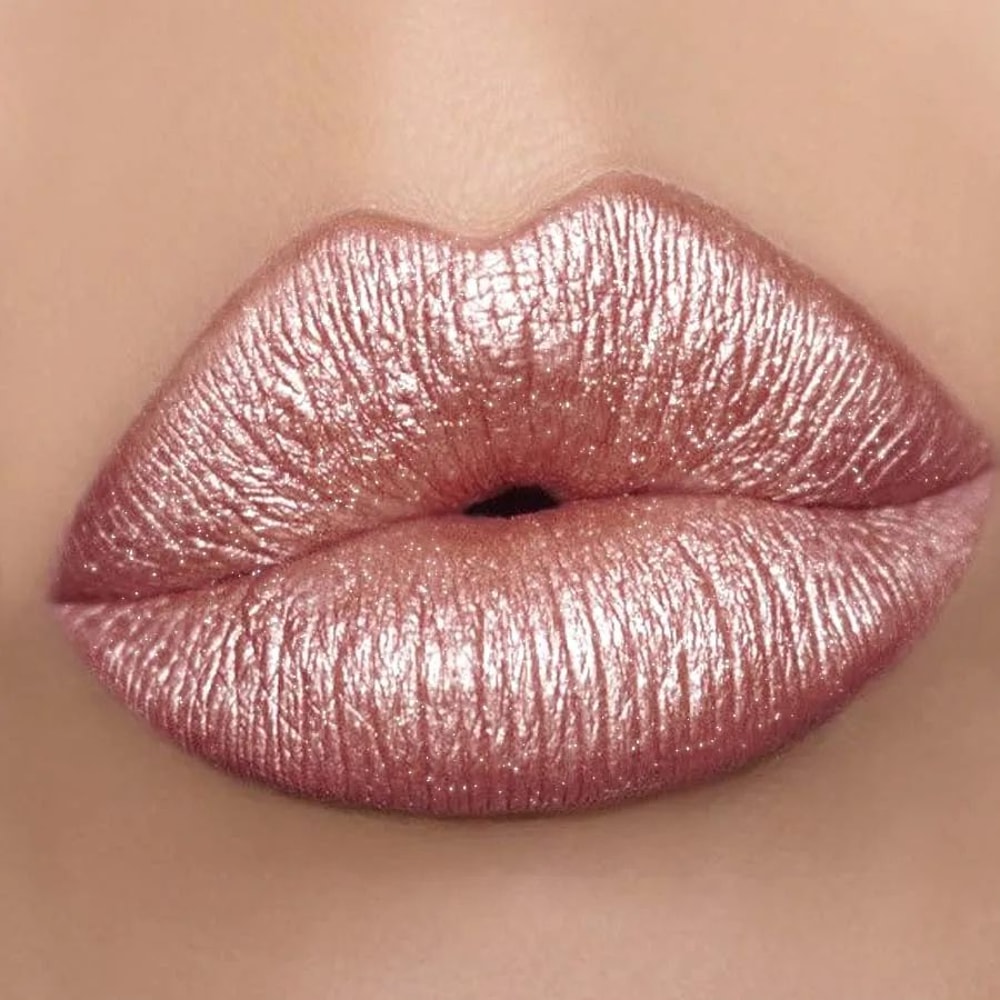Luminous Metallic Lipstick Glitter Lip Glaze Waterproof LongLasting Shine 5