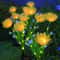 Solar Flower Stake Lights Set 2Pack Waterproof Outdoor Garden Lights 5