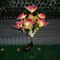 Solar Garden Orchid Lights Outdoor Lamp Solar Simulation Flower Decor 6