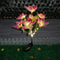 Solar Garden Orchid Lights Outdoor Lamp Solar Simulation Flower Decor 6