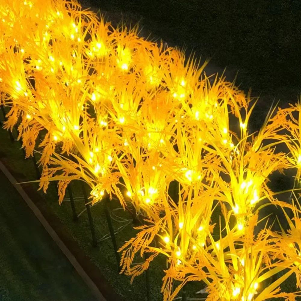 SolarGlow 7Head Outdoor Solar Lawn Lamp Decorative Solar Garden Lights Set 1