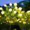 Solar Gardenia Flower Light Warm White Outdoor Solar Garden Lamp For Lawn Garden Decor 2