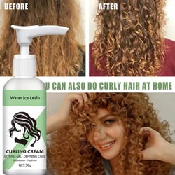 curly hair styling cream – moisturizing curl defining cream for soft, shiny, frizz-free curls