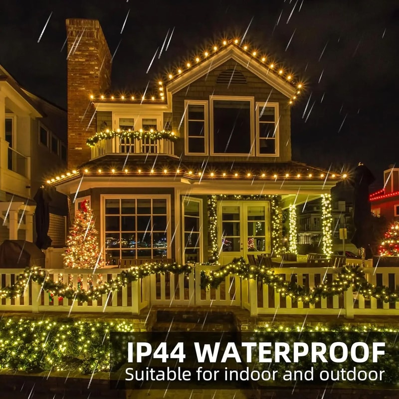 Remote Control Copper Wire Fairy Lights For Outdoor Christmas Trees Wreaths And Cozy Decor 3