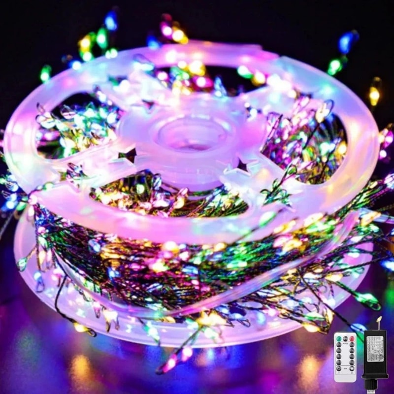Remote Control Copper Wire Fairy Lights For Outdoor Christmas Trees Wreaths And Cozy Decor 7
