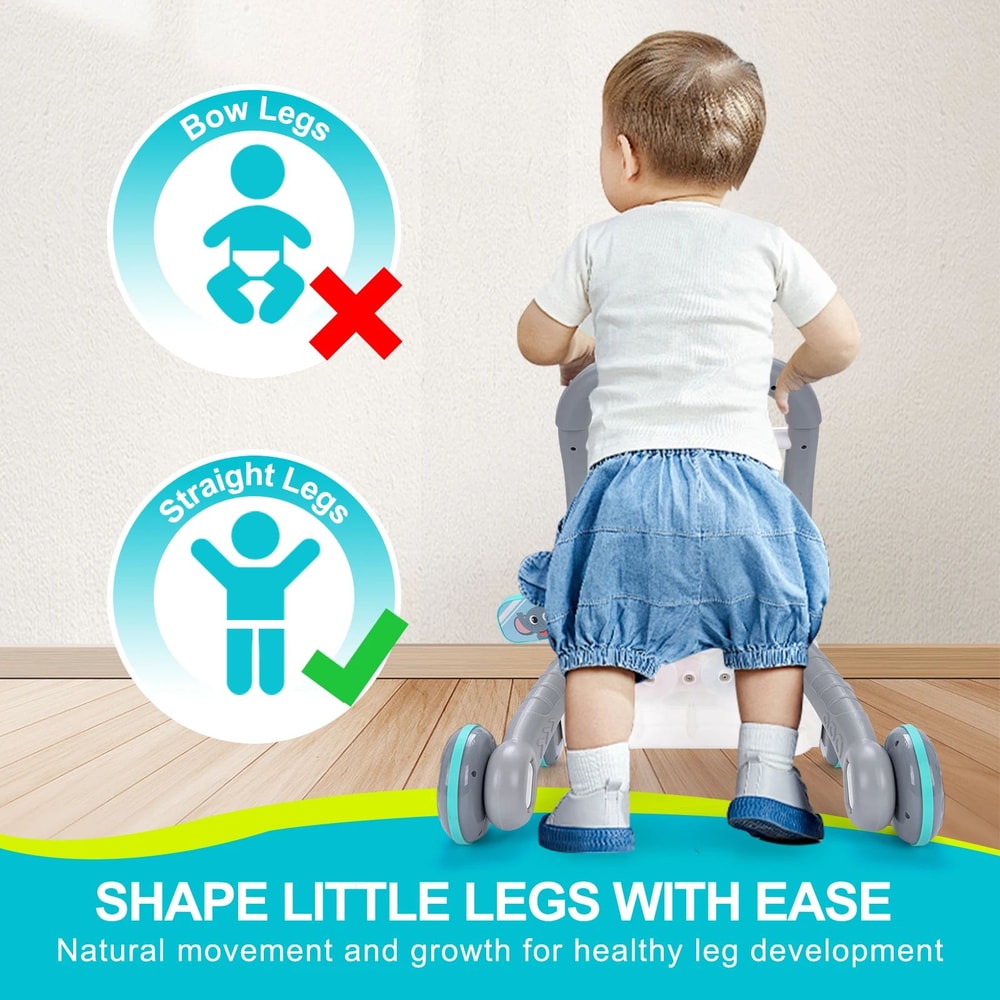 Cartoon Baby Push Walker Activity Center With Music And Drawing Board 4