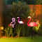 Solar Flamingo Garden Lights Waterproof LED Outdoor Pathway Stake Decor 0