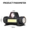 Rechargeable COB LED Headlamp With Magnetic Base Waterproof Super Bright USB Headlight For Outdoor 1
