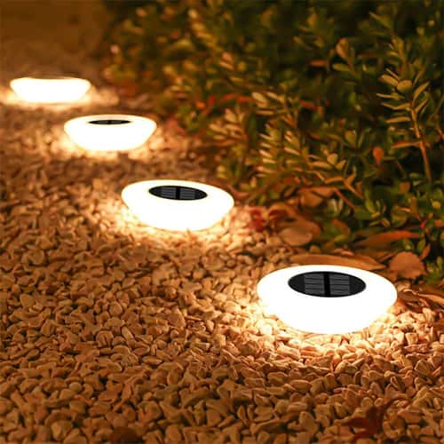 SolarGlow 14LED Solar Ground Lights – Waterproof Outdoor Landscape Pathway Lights (4-Pack)