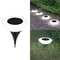 SolarGlow 14LED Solar Ground Lights Waterproof Outdoor Landscape Pathway Lights 4Pack 9