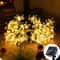 Solar Sakura Fairy Lights Waterproof Cherry Blossom Outdoor String Lights For Garden Wedding Deco 8