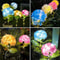 Solar Hydrangea Bloom LED Flower Stake Light For Outdoor Garden Pathways 5