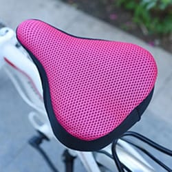 comfortride 3d breathable bike seat cushion – soft gel bicycle saddle cover for pain-free cycling