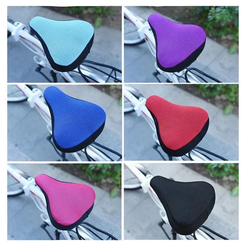 ComfortRide 3D Breathable Bike Seat Cushion Soft Gel Bicycle Saddle Cover For PainFree Cycling 2