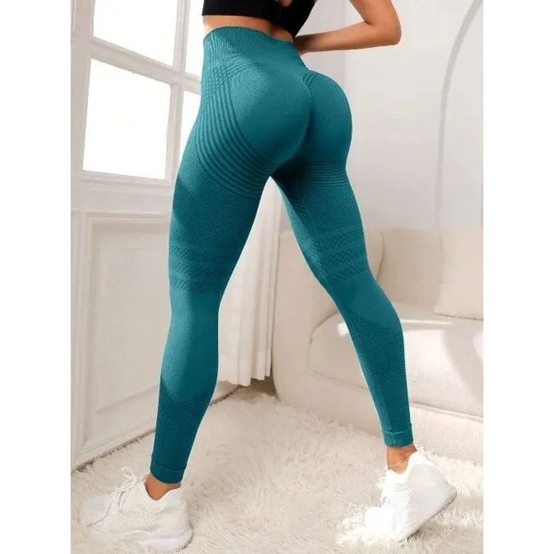SculptFit High Waisted Yoga Pants Butt Lifting Seamless Workout Leggings 10