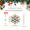 CrystalGlow Acrylic Snowflake Ornaments 6Piece Clear Christmas Tree Decorations 1