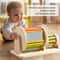 Montessori Wooden Spinning Drum Toy For Toddlers Sensory Early Learning Activity 1