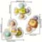 Cartoon Animal Suction Cup Spinning Top Set 136pcs StickAnywhere Suction Cup Spinner Toy For Desk 1