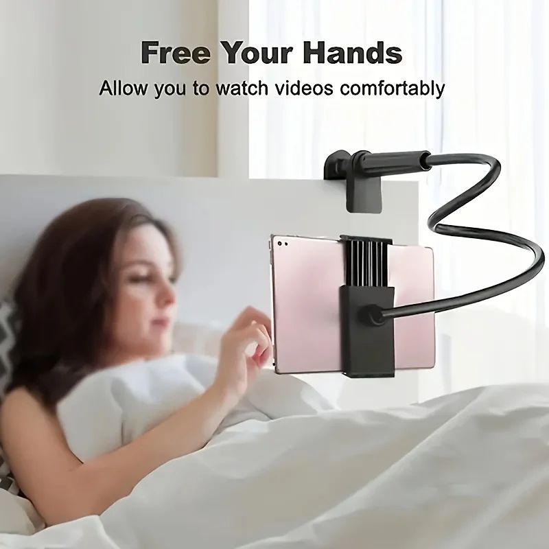Universal 360 Rotating Tablet Phone Holder Adjustable Flexible Desktop Bed Stand 3