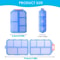 Travel Pill Organizer Box 10Grid Portable Weekly Pill Case For Purse Pocket 1