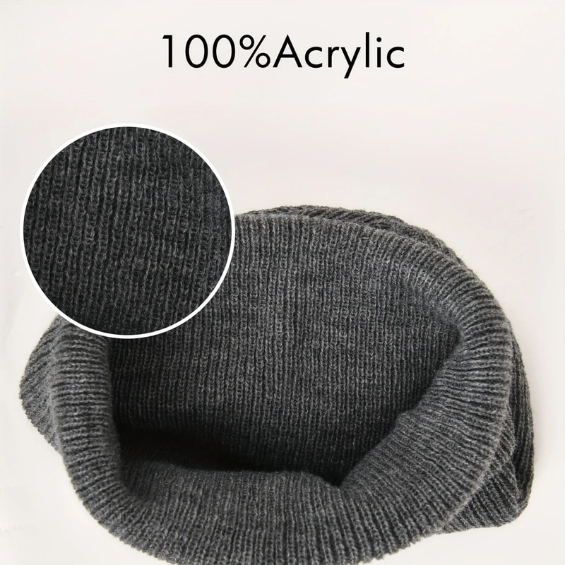 ThermaFlex Windproof Cycling Beanie Soft Stretch Winter Skull Cap For Men Women 1