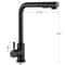 Matte Black PullOut Kitchen Faucet With DualMode Sprayer 360 Swivel HotCold Single Handle 3