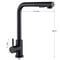 Matte Black PullOut Kitchen Faucet With DualMode Sprayer 360 Swivel HotCold Single Handle 3