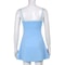 Vintage Y2K Bodycon Mini Dress Contrast Sling Cutout Summer Streetwear Clubwear 5