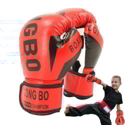 kids boxing gloves for training & sparring - youth punching practice gloves with secure wrist strap