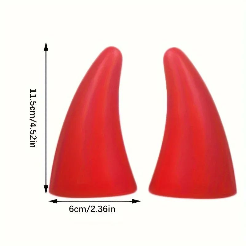 Devil Horn Car Roof Decoration Set 1 Pair 3D Roof Accent For Bold Vehicle Style 6