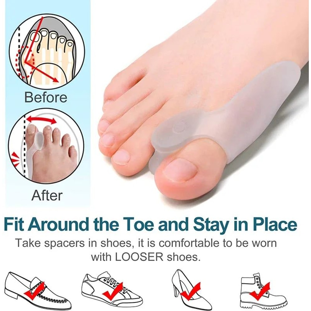 Soft Comfort Bunion Corrector Adjustable Big Toe Corrector Brace For Nighttime Relief 5
