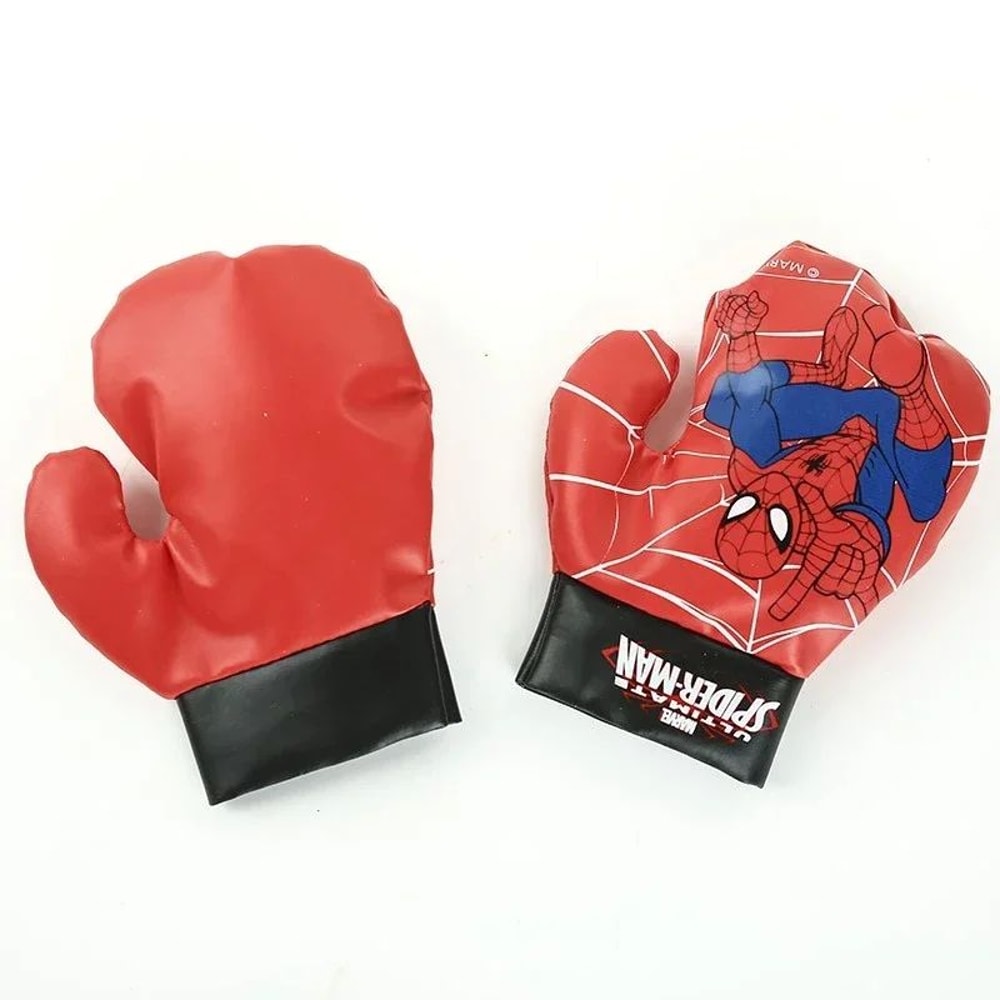 SpiderMan Kids Boxing Gloves Set With Punching Sandbag Suit For Outdoor Active Play 3