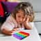 Rainbow Square Pop It Fidget Toy Calming Sensory Stress Relief For Kids Adults 3
