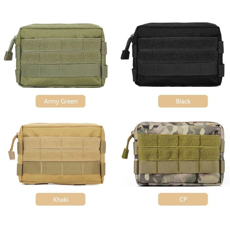 MOLLE Tactical EDC Organizer Pouch With Phone Pocket Utility Belt Pouch For Hiking Hunting 5