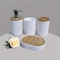 Modern Minimalist Bathroom Accessories Set 4Piece Plastic Countertop Organizer 4