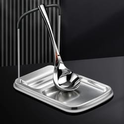 stainless steel foldable pot lid organizer & countertop kitchen rack