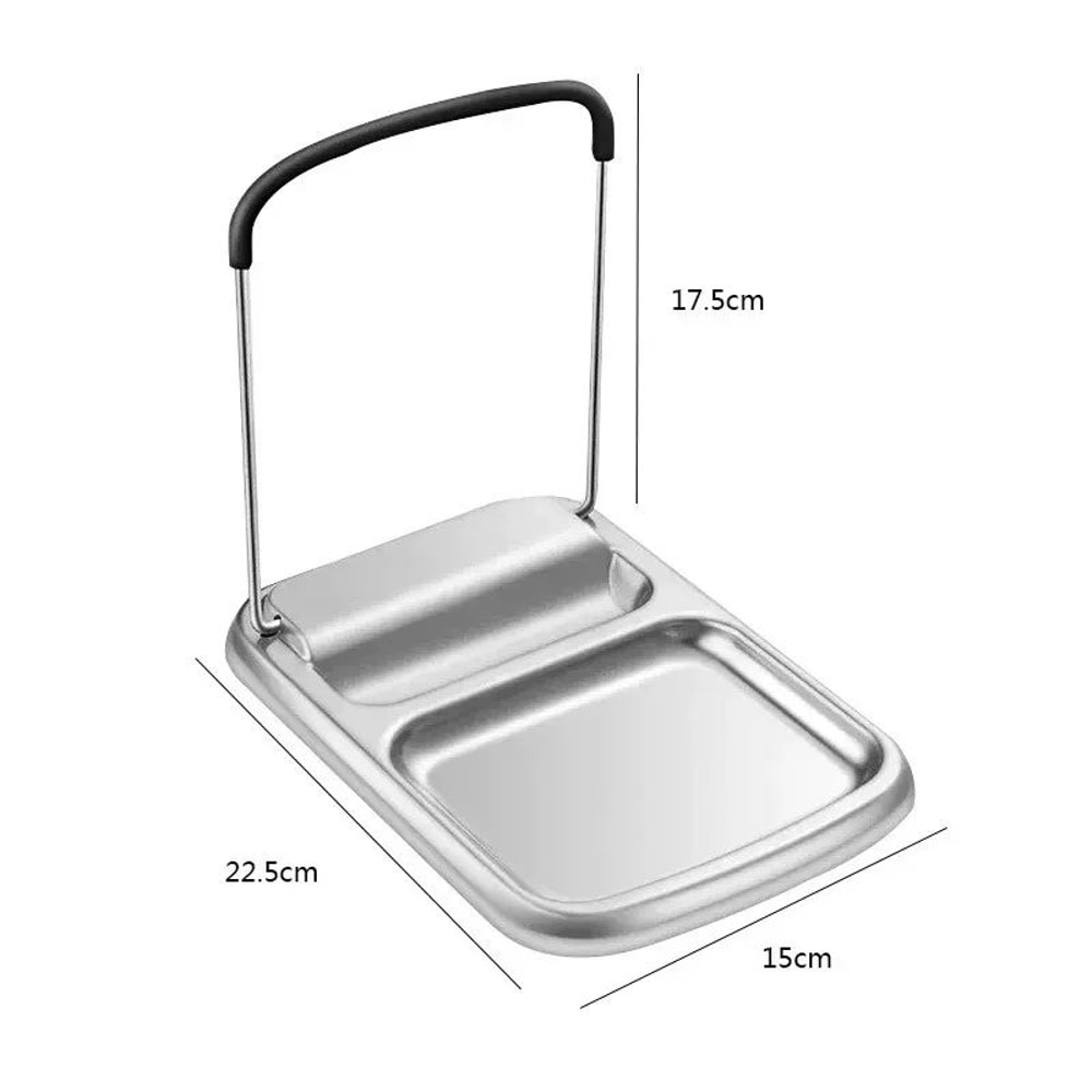 Stainless Steel Foldable Pot Lid Organizer Countertop Kitchen Rack 5