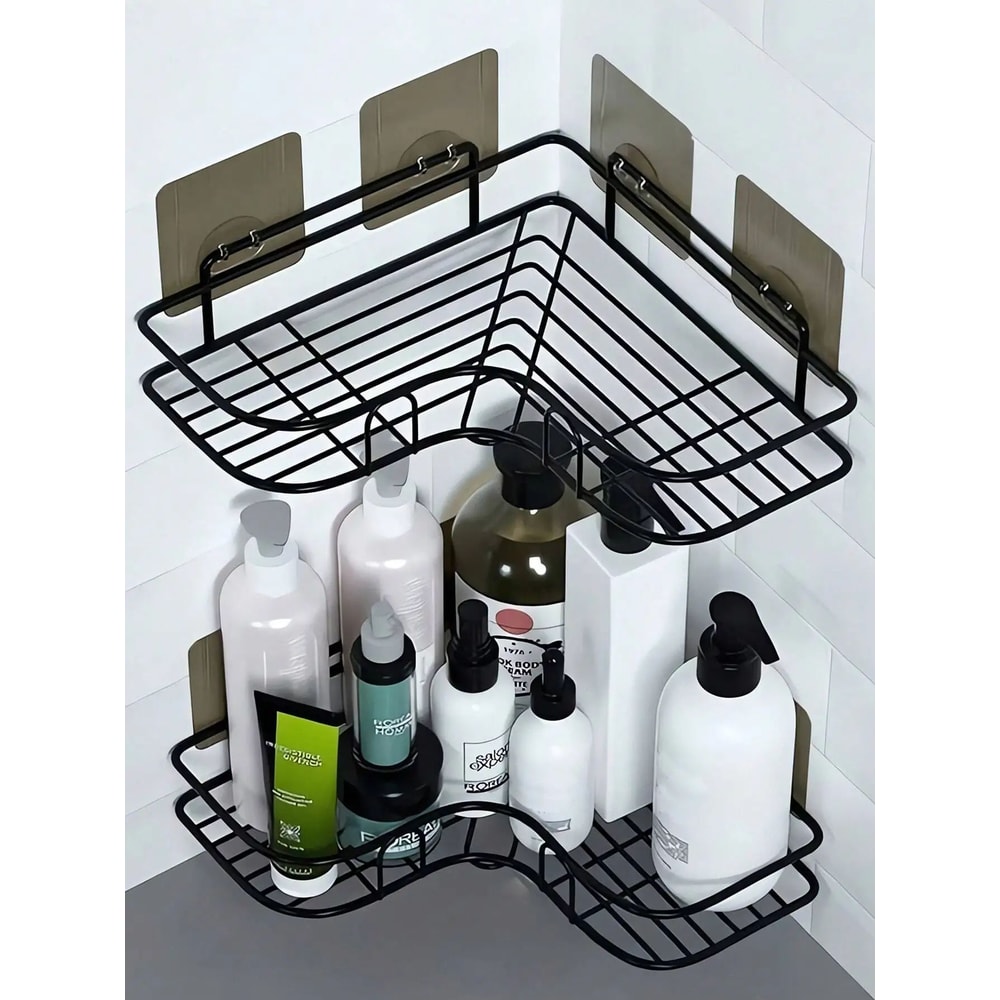 Triangle Corner Rack Corner Storage Shelf For Bathroom Kitchen Dorm 2
