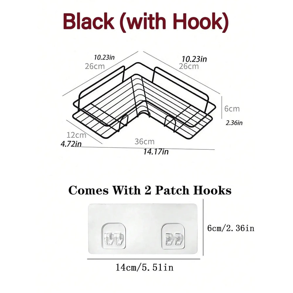 Triangle Corner Rack Corner Storage Shelf For Bathroom Kitchen Dorm 4