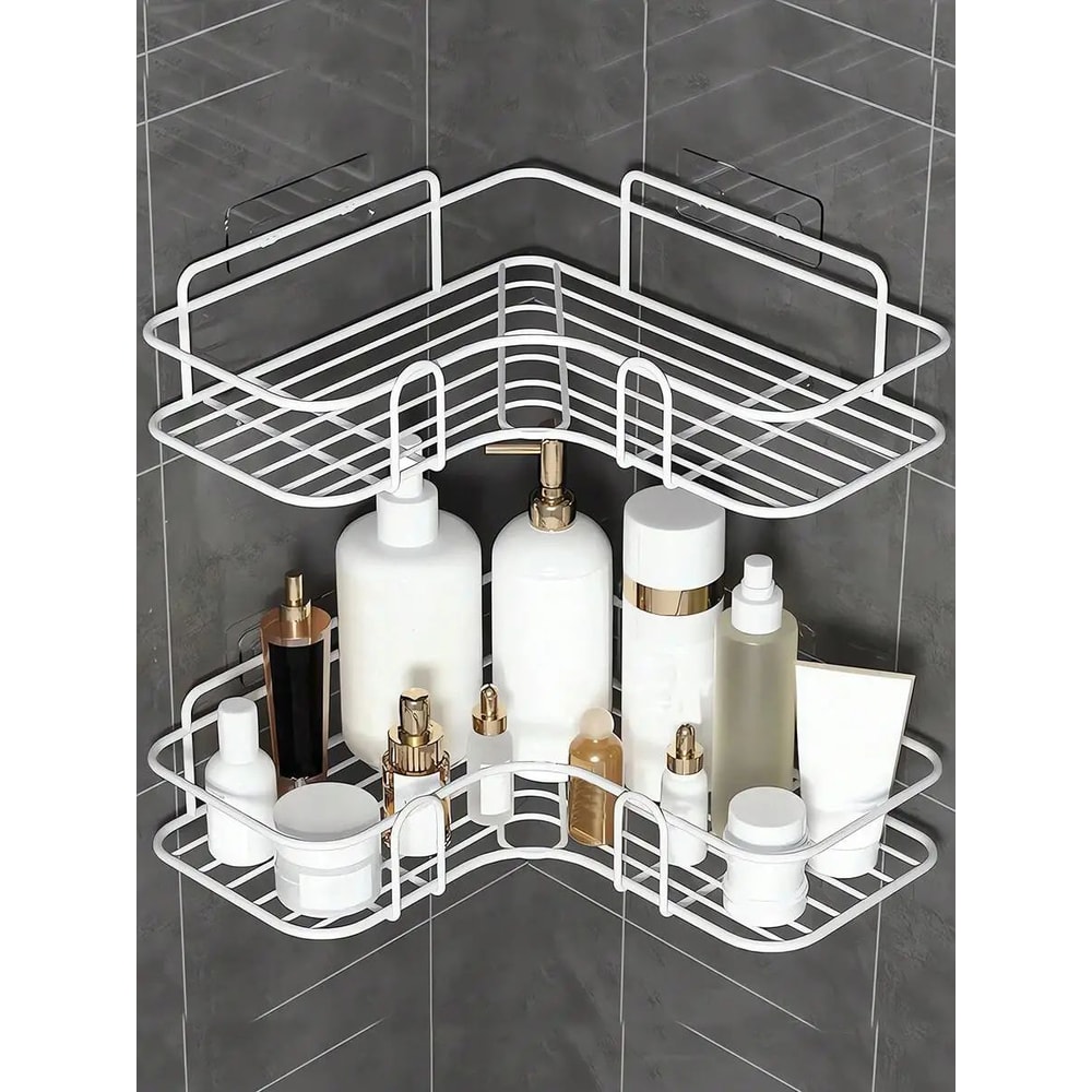 Triangle Corner Rack Corner Storage Shelf For Bathroom Kitchen Dorm 7