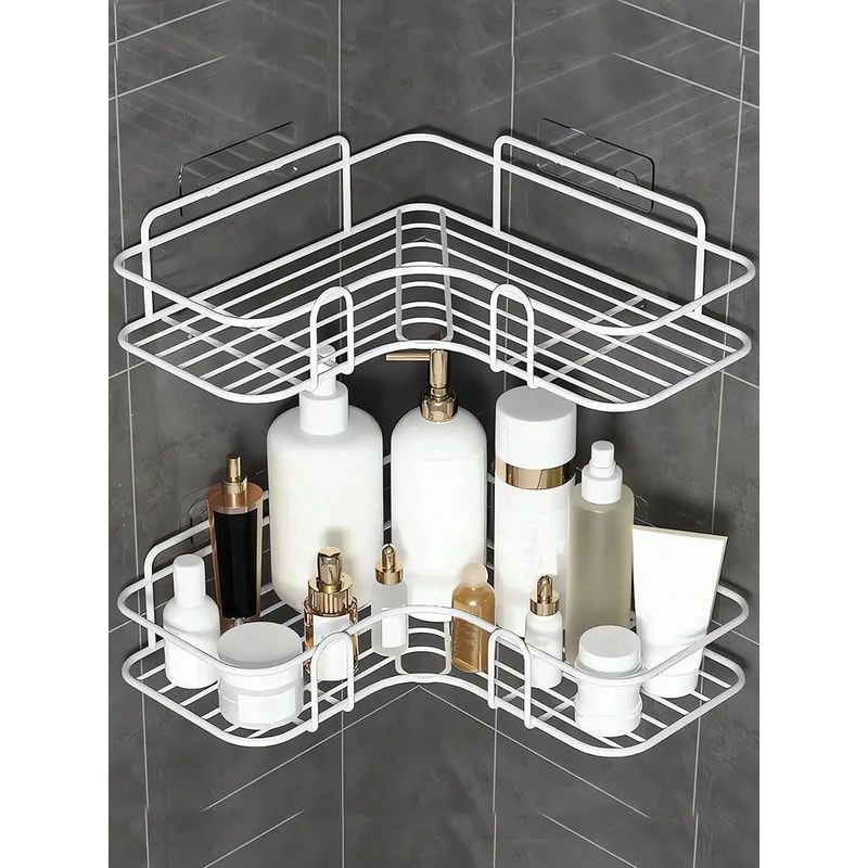 Triangle Corner Rack Corner Storage Shelf For Bathroom Kitchen Dorm 7