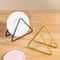 Minimalist Iron Coaster Holder Trivet Storage Rack Triangle Metal Stand 0